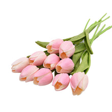 Load image into Gallery viewer, 5/10pcs Artificial Tulips Flowers Home Garden Decoration Real Touch Flower Bouquet Birthday Party Wedding Decoration Fake Flower
