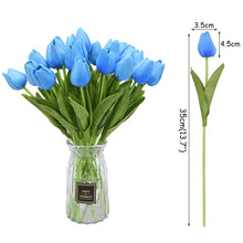 Load image into Gallery viewer, 5/10pcs Artificial Tulips Flowers Home Garden Decoration Real Touch Flower Bouquet Birthday Party Wedding Decoration Fake Flower
