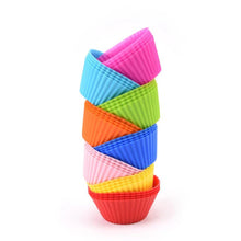 Load image into Gallery viewer, (5*3cm) 12 pcs Silicone Cake Cupcake Cup Cake Tool Bakeware Baking Silicone Mold Cupcake and Muffin Cupcake for DIY
