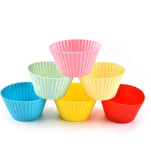 Load image into Gallery viewer, (5*3cm) 12 pcs Silicone Cake Cupcake Cup Cake Tool Bakeware Baking Silicone Mold Cupcake and Muffin Cupcake for DIY
