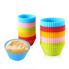 Load image into Gallery viewer, (5*3cm) 12 pcs Silicone Cake Cupcake Cup Cake Tool Bakeware Baking Silicone Mold Cupcake and Muffin Cupcake for DIY
