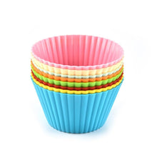 Load image into Gallery viewer, (5*3cm) 12 pcs Silicone Cake Cupcake Cup Cake Tool Bakeware Baking Silicone Mold Cupcake and Muffin Cupcake for DIY

