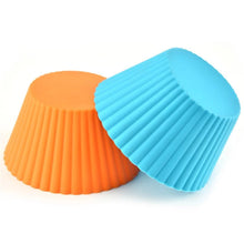 Load image into Gallery viewer, (5*3cm) 12 pcs Silicone Cake Cupcake Cup Cake Tool Bakeware Baking Silicone Mold Cupcake and Muffin Cupcake for DIY
