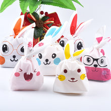Load image into Gallery viewer, 5/50Pcs/lot Cute Rabbit Ear Bags Cookie Plastic Bags&amp;Candy Gift Bags For Biscuits Snack Baking Package And Event Party Supplies
