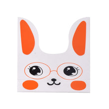 Load image into Gallery viewer, 5/50Pcs/lot Cute Rabbit Ear Bags Cookie Plastic Bags&amp;Candy Gift Bags For Biscuits Snack Baking Package And Event Party Supplies
