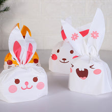 Load image into Gallery viewer, 5/50Pcs/lot Cute Rabbit Ear Bags Cookie Plastic Bags&amp;Candy Gift Bags For Biscuits Snack Baking Package And Event Party Supplies
