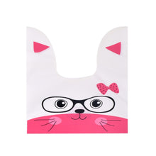 Load image into Gallery viewer, 5/50Pcs/lot Cute Rabbit Ear Bags Cookie Plastic Bags&amp;Candy Gift Bags For Biscuits Snack Baking Package And Event Party Supplies
