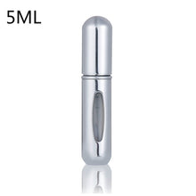 Load image into Gallery viewer, 5ml/8ml Perfume Mini Portable Refillable Aluminum Atomizer Bottle 5ml Refill Perfume Spray Bottle Cosmetic Container For Travel
