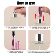 Load image into Gallery viewer, 5ml/8ml Perfume Mini Portable Refillable Aluminum Atomizer Bottle 5ml Refill Perfume Spray Bottle Cosmetic Container For Travel
