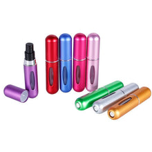 Load image into Gallery viewer, 5ml/8ml Perfume Mini Portable Refillable Aluminum Atomizer Bottle 5ml Refill Perfume Spray Bottle Cosmetic Container For Travel
