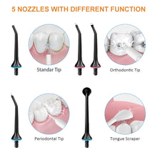Load image into Gallery viewer, 5 Modes Oral Irrigator USB Rechargeable Water Floss Portable Dental Water Flosser Jet 300ml Irrigator Dental Teeth Cleaner+6 Jet
