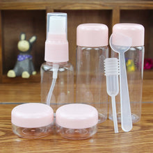 Load image into Gallery viewer, 5pc/Set Travel Mini Makeup Cosmetic Face Cream Pot Bottles Plastic Transparent Empty Make Up Container Bottle Travel Accessorie
