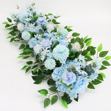 Load image into Gallery viewer, 100CM DIY Wedding Flower Wall Arrangement Supplies Silk Peonies Rose Artificial Flower Row Decor Wedding Iron Arch Backdrop
