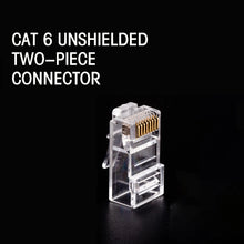 Load image into Gallery viewer, 50pcs/100pcs CAT5E CAT6 Plug RJ45 Connector Network Cable Modular 8P8C Connector End Pass Through Z HOTSALE RJ45
