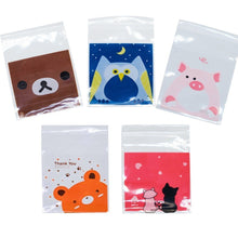 Load image into Gallery viewer, 50/100PCS Cute Candy &amp; Cookie Self-sealing Plastic Bag Biscuits Snack Baking Bag For Birthday Wedding Party Baby Shower Packing
