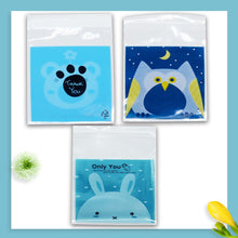 Load image into Gallery viewer, 50/100PCS Cute Candy &amp; Cookie Self-sealing Plastic Bag Biscuits Snack Baking Bag For Birthday Wedding Party Baby Shower Packing
