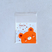 Load image into Gallery viewer, 50/100PCS Cute Candy &amp; Cookie Self-sealing Plastic Bag Biscuits Snack Baking Bag For Birthday Wedding Party Baby Shower Packing
