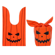 Load image into Gallery viewer, 50/25 Pcs Halloween Goodie Bags for Trick-or-Treating Halloween Party Favors Snacks Candy Trick or Treat Bags 17 * 10cm
