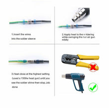 Load image into Gallery viewer, 50 ~ 500Pcs Boxed Solder Seal Wire Connectors 3:1 Shrink Tube Insulated Electric Wire Terminals Butt Splice Connector Waterproof
