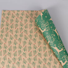 Load image into Gallery viewer, 3pcs 50*70cm 2021 Christmas Wrapping Paper Wedding Green Decoration Gift Wrap Artware Kraft Packing Paper Vellum Paper Origami Paper
