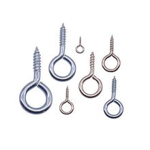 Load image into Gallery viewer, Screws 50 Pcs Eye Screws DIY Jewelry Wood Products Processing Hardware Fasteners Screws Wholesale 6 Models Optional Screw Rings
