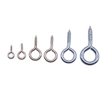 Load image into Gallery viewer, Screws 50 Pcs Eye Screws DIY Jewelry Wood Products Processing Hardware Fasteners Screws Wholesale 6 Models Optional Screw Rings
