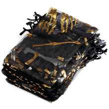 Load image into Gallery viewer, 50pcs/lot Halloween Organza Gift Bag Drawstring Spider Web Multi Color Printing Party Packaging Gift High Quality Candy Bag
