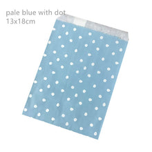 Load image into Gallery viewer, 50pcs/ Lot treat candy bag high quality Party Favor Paper Bags Chevron Polka Dot Stripe Printed Paper craft Bags Bakery Bags
