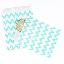Load image into Gallery viewer, 50pcs/ Lot treat candy bag high quality Party Favor Paper Bags Chevron Polka Dot Stripe Printed Paper craft Bags Bakery Bags
