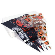Load image into Gallery viewer, 50pcs Halloween cone Candy Bag Pumpkin skull Witch spiderweb Gift Bags for Halloween Trick or Treat Kids Favors Packaging Bags
