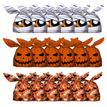 Load image into Gallery viewer, 50Pcs Halloween Rabbit Plastic Bags Pumpkin Ghost Biscuit Candy Gift Bags for Kids Halloween Party Decoration Supplies Gift Bag
