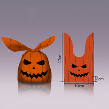 Load image into Gallery viewer, 50Pcs Halloween Rabbit Plastic Bags Pumpkin Ghost Biscuit Candy Gift Bags for Kids Halloween Party Decoration Supplies Gift Bag
