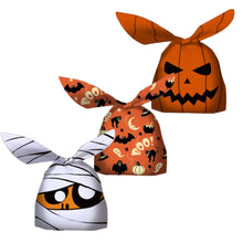 Load image into Gallery viewer, 50Pcs Halloween Rabbit Plastic Bags Pumpkin Ghost Biscuit Candy Gift Bags for Kids Halloween Party Decoration Supplies Gift Bag
