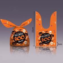Load image into Gallery viewer, 50Pcs Halloween Rabbit Plastic Bags Pumpkin Ghost Biscuit Candy Gift Bags for Kids Halloween Party Decoration Supplies Gift Bag
