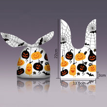 Load image into Gallery viewer, 50Pcs Halloween Rabbit Plastic Bags Pumpkin Ghost Biscuit Candy Gift Bags for Kids Halloween Party Decoration Supplies Gift Bag

