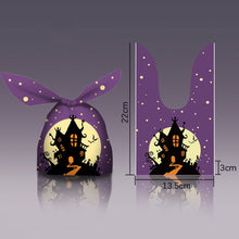 Load image into Gallery viewer, 50Pcs Halloween Rabbit Plastic Bags Pumpkin Ghost Biscuit Candy Gift Bags for Kids Halloween Party Decoration Supplies Gift Bag
