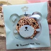 Load image into Gallery viewer, 50PCS Cute Cartoon Monster Cookie Candy Self-Adhesive Plastic Bags For Biscuits Snack Baking Package Supplies Christmas Decor
