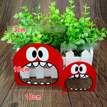 Load image into Gallery viewer, 50Pcs Cute Big Teech Mouth Monster Plastic Bag Wedding Birthday Cookie Candy Gift Packaging Bags OPP Self Adhesive Party Favors
