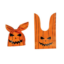 Load image into Gallery viewer, 50Pcs Cute Rabbit Ear Bags Cookies Candy Gift Plastic Bags Hallowen Baking Packaging for Biscuits Snack Party Supplies
