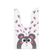 Load image into Gallery viewer, 50Pcs Cute Rabbit Ear Bags Cookies Candy Gift Plastic Bags Hallowen Baking Packaging for Biscuits Snack Party Supplies
