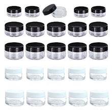 Load image into Gallery viewer, 50Pcs Plastic Cosmetics Jar Makeup Box Nail Art Storage Pot Container 2g 3g 5g 10g 15g 20g Sample Lotion Face Cream Bottle
