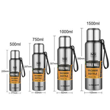 Load image into Gallery viewer, 500/750/1000/1500ml Thermo For Tea 1 Liter Large Capacity Insulated Cup Military Style Outdoor Sports Thermos Vacuum Flask
