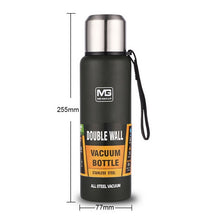 Load image into Gallery viewer, 500/750/1000/1500ml Thermo For Tea 1 Liter Large Capacity Insulated Cup Military Style Outdoor Sports Thermos Vacuum Flask
