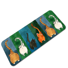Load image into Gallery viewer, Cat Cute Tailing up Floor Mat Long Flannel Living Room Bedroom Kitchen Long Rug

