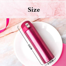 Load image into Gallery viewer, 500ML Stainless Steel Bouncing Cover Vacuum Flask Thermos Cup Coffee Tea Milk Thermo Bottle
