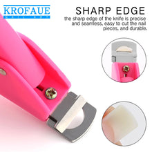 Load image into Gallery viewer, Half Cover False Nails Tips, 500pcs Acrylic Fake Nail Manicure Sets, French Style Artificial Nails with Designs For Nail Art
