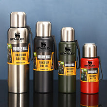 Load image into Gallery viewer, 500ml 800ml 1000ml 1500ml Stanley Thermal Cup Bottle For Water Strap Cover Stainless Steel Double Wall Vacuum Thermal Flask

