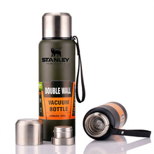 Load image into Gallery viewer, 500ml 800ml 1000ml 1500ml Stanley Thermal Cup Bottle For Water Strap Cover Stainless Steel Double Wall Vacuum Thermal Flask

