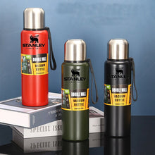 Load image into Gallery viewer, 500ml 800ml 1000ml 1500ml Stanley Thermal Cup Bottle For Water Strap Cover Stainless Steel Double Wall Vacuum Thermal Flask
