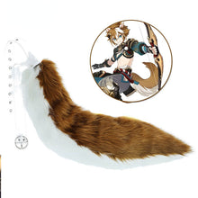 Load image into Gallery viewer, Genshin Impact Gorou Render Cosplay Headwear Plush Ear Tail Set Halloween Costume Accessory Prop
